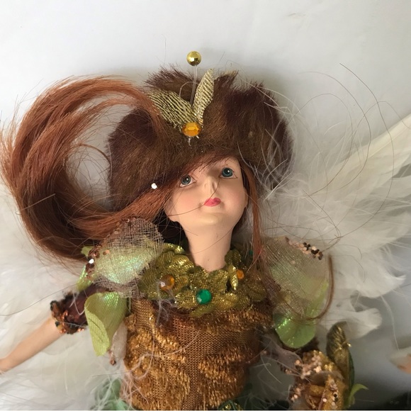 Trio of fairy dolls,  ? Woodland, hanging holiday ornaments. - Picture 7 of 12